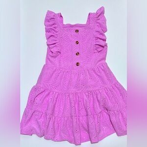 George Kids' Lavender Eyelet Dress